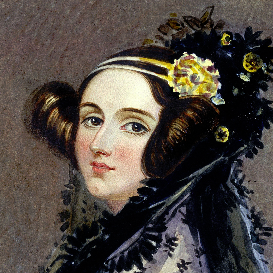 Portrait of Ada Lovelace, watercolour by Alfred Edward Chalon, around 1840
